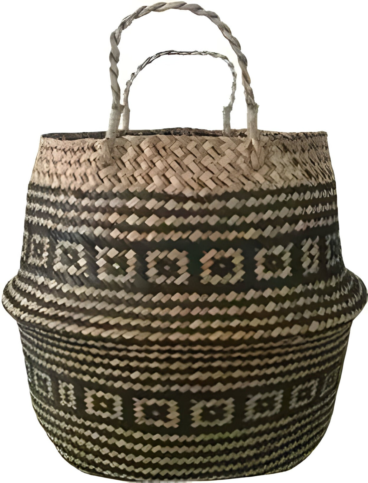 EcoHaven Korg - Fällbar Handgjord Rattan Vävd Blomkorg Carvallo