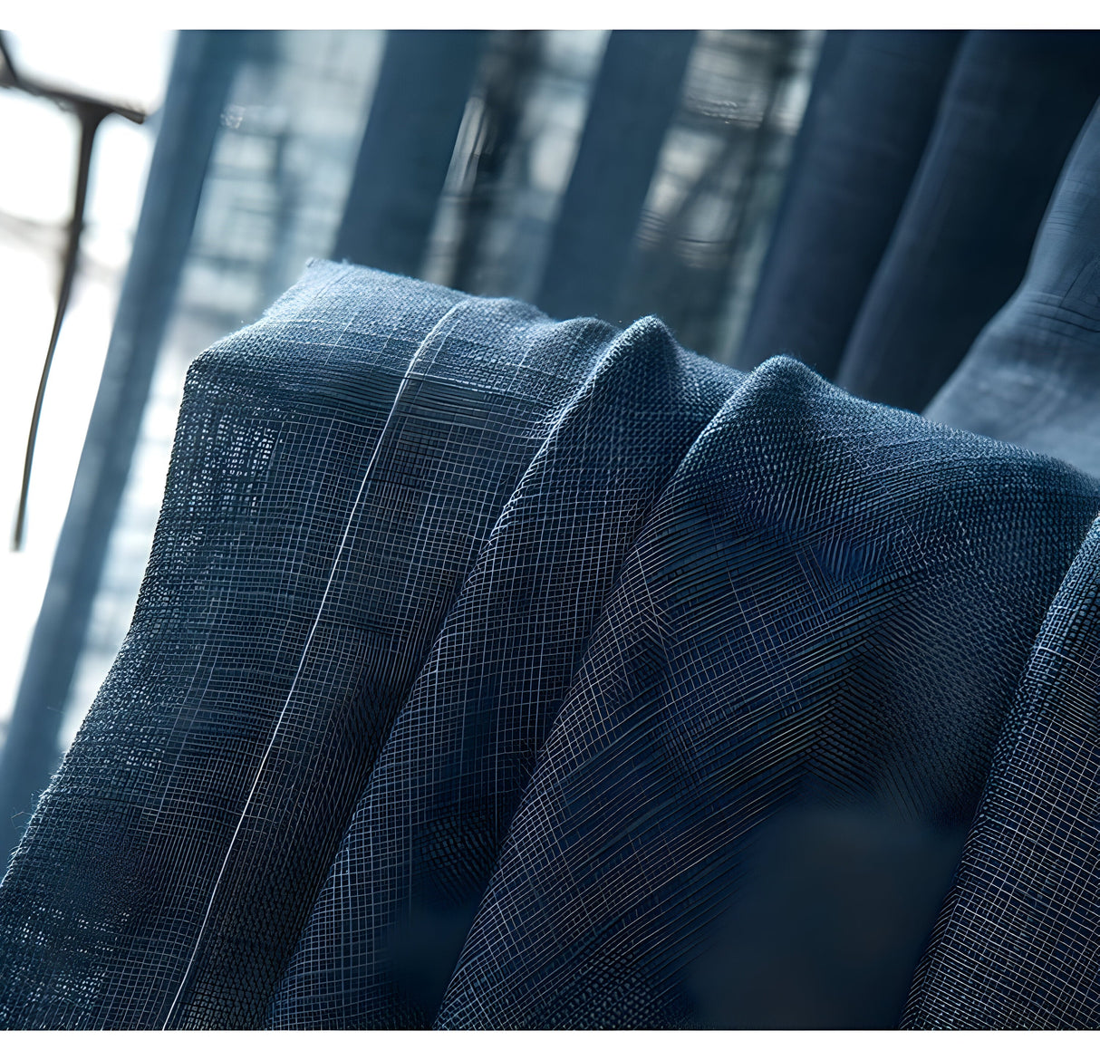 HikariVeil Gardiner - Japansk Stil Halvgenomskinliga Integritetsgardiner Carvallo