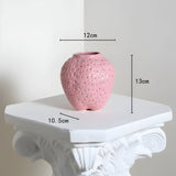 BerryHaven Vase - Keramisk jordgubbsblomvas Carvallo