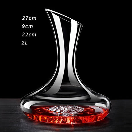 Kristall vinluftare i snäckform – Blyfri för vin eller konjak | Dekorativ för hemmet & bar Carvallo