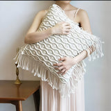 LushWeave Cover - Handgjord bohemisk kuddfodral Carvallo