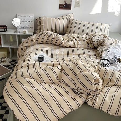 PureLoom Sängkläder Set - Modernt hudvänligt sängkläder set (1 täcke + 1 lakan + 2 örngott) Carvallo