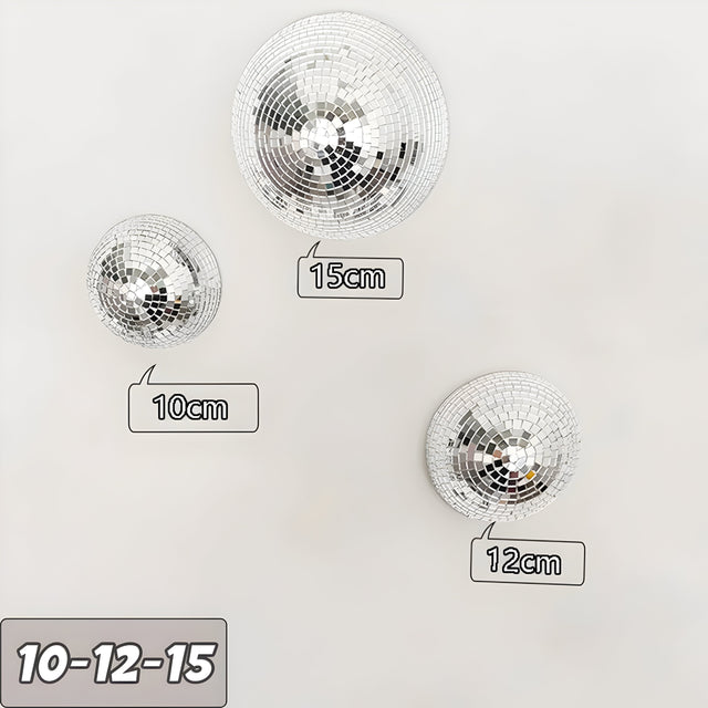 GlimmerArc Discokula – Metallisk Väggdiskokula Carvallo