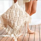 LushWeave Cover - Handgjord bohemisk kuddfodral Carvallo