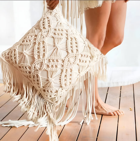 LushWeave Cover - Handgjord bohemisk kuddfodral Carvallo