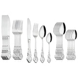 LuxeDining Bestick Set - Rostfritt Stål Diskmaskinssäkert Bestick Set Carvallo