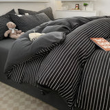 DreamPlaid Sängkläder Set - Nordisk Rutmönster Bomull Sängkläder Set Carvallo