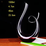 Kristall vinluftare i snäckform – Blyfri för vin eller konjak | Dekorativ för hemmet & bar Carvallo