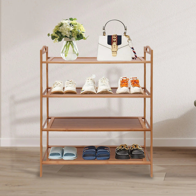 TidySole Rack – 4-tiers trä hylla Carvallo