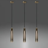 Kristallglas-hänglampa i koppar – Elegant för sovrum och vardagsrum Carvallo