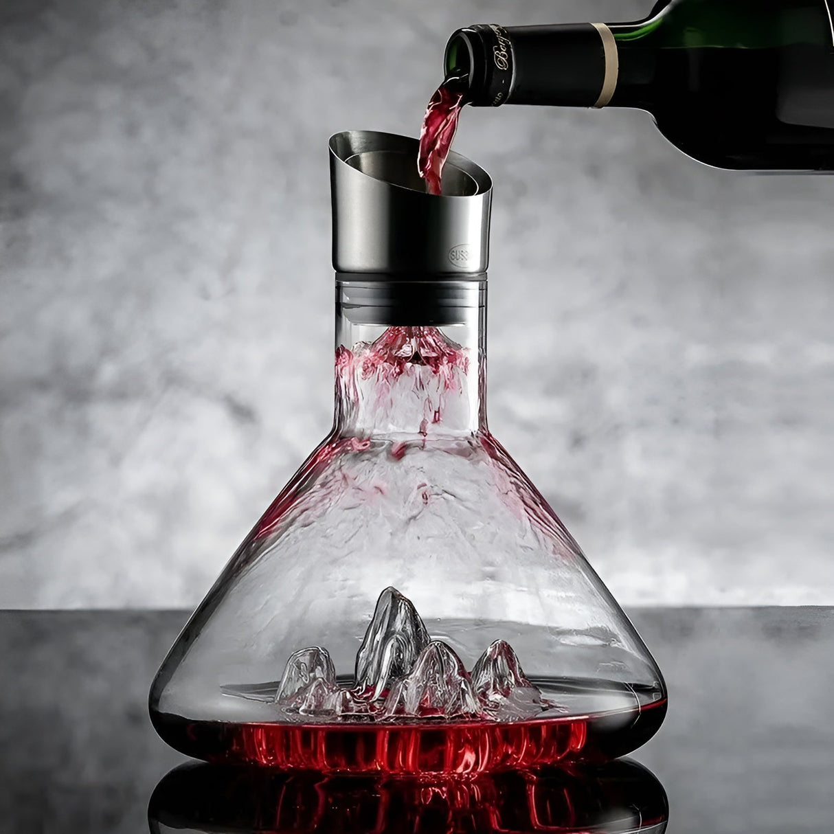 Kristallwhisky-vinkaraff – Handgjord och blyfri | 1500 ml karaff för bar och hem Carvallo