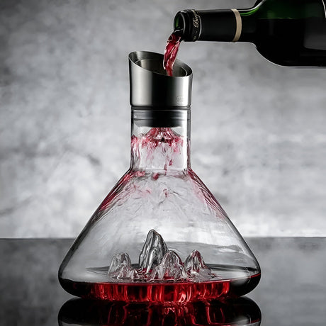 Kristallwhisky-vinkaraff – Handgjord och blyfri | 1500 ml karaff för bar och hem Carvallo