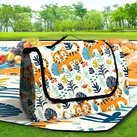 Carvallo Baby-lekmatta Wanderlino | Polstret & Vattentät | För Utomhus & Hemma | Inkl. Bärväska Carvallo