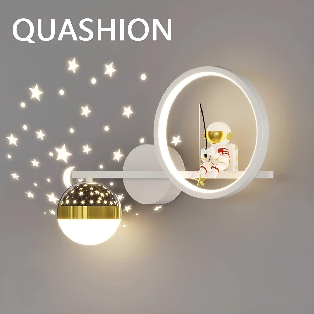 AstroGlow Lampa - Modern Barn Stjärnhimmel Projektor LED Vägglampa Carvallo