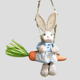 HoppyHaven Dekor – Påskhalmskanin Hängdekoration Carvallo