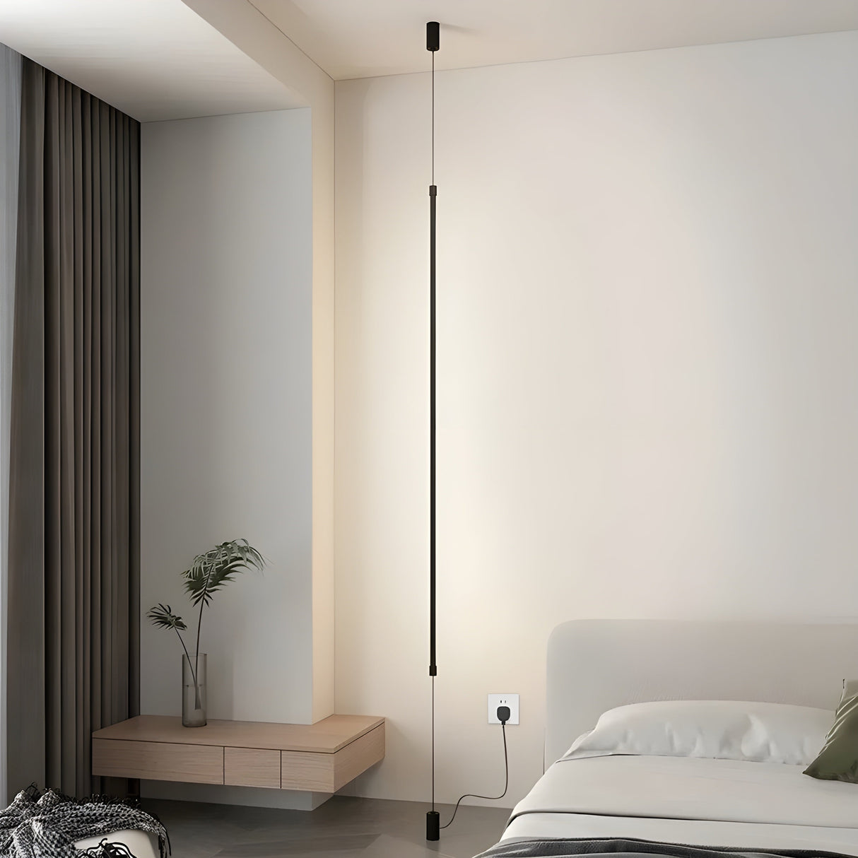 Slim LED golvlampa – Minimalistisk design för en mysig boendestämning Carvallo