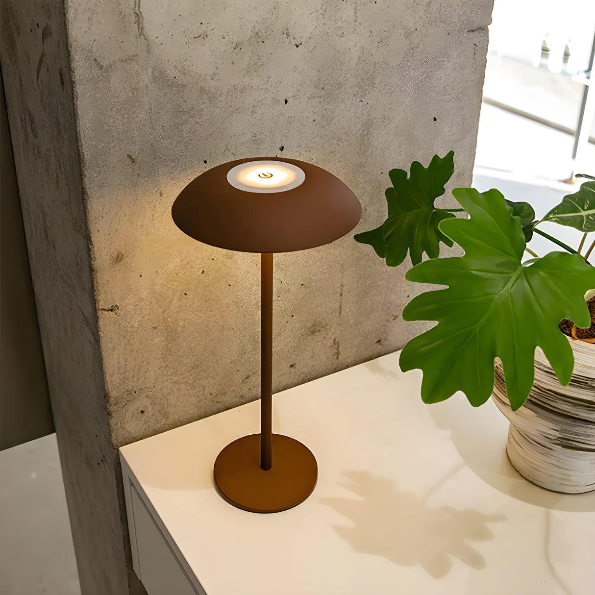 AmberHalo Lampa - Retro USB-laddad LED Touch Skrivbordslampa Carvallo