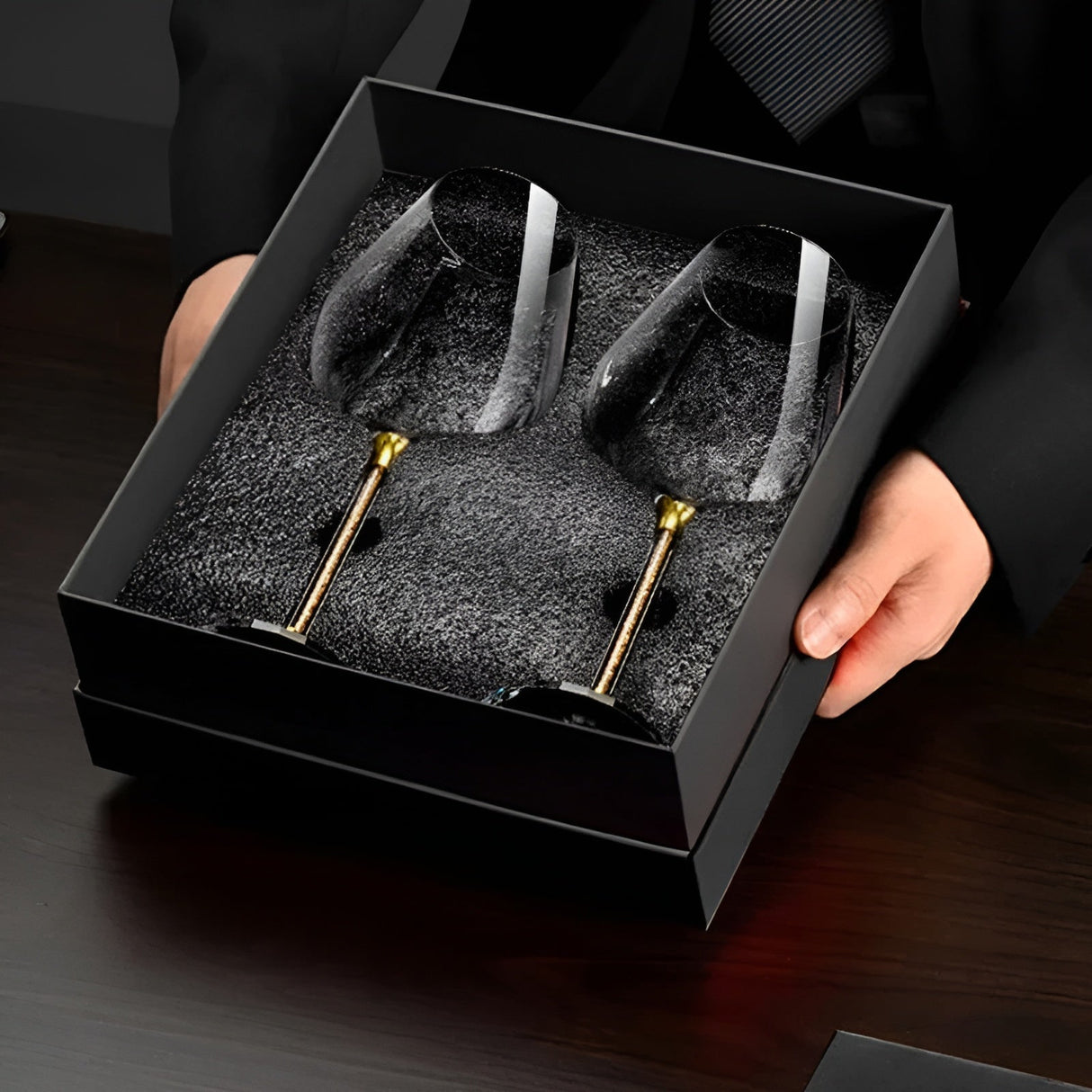 Kristallglas i 2-pack – Eleganta vinglas | Höga & Lyxiga för fester & evenemang Carvallo