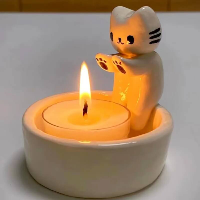 PawFlicker – Dekorativ Djurinspirerad Ljushållare för Värme och Stämning-Candle Holders-BB-Hemnix