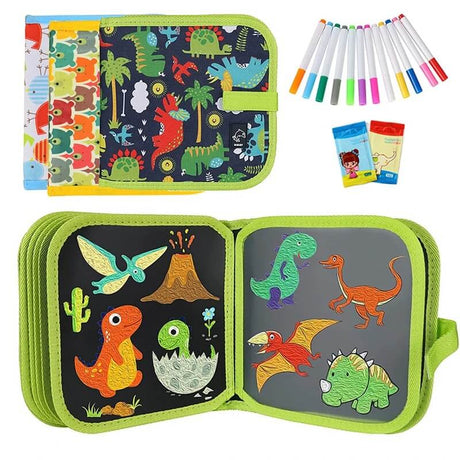 DoodleBloom – Återanvändningsbar Ritbok för Barn | Torkbar & Bärbar Kreativitet med Magisk Penna-Art & Drawing Toys-BB-Hemnix
