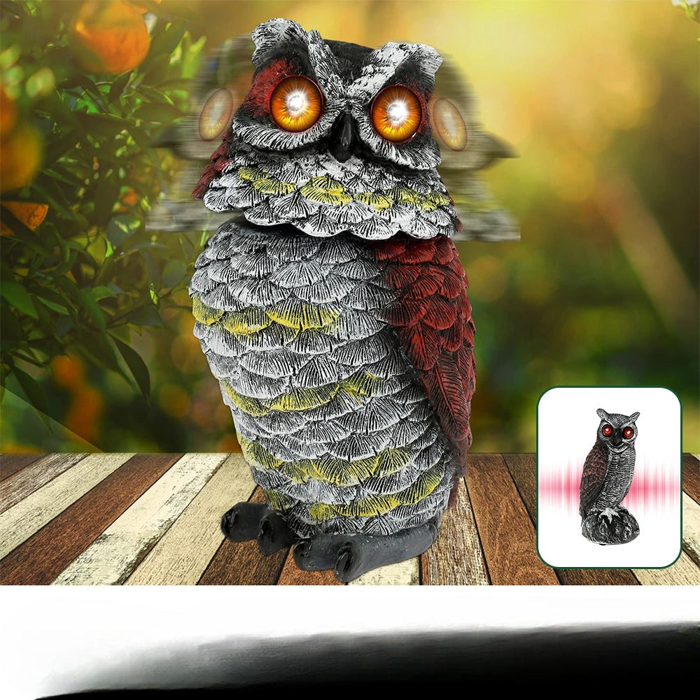 NightGlare Staty - Solkraftad ugglestaty Carvallo