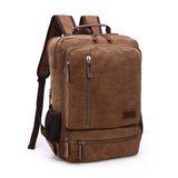 NomadiqPack – Vintage Canvas Ryggsäck för Resor | Stil, Funktion och Flexibilitet i Ett-Backpack-BB-Chestnut-Hemnix