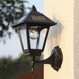 Utomhus Sol Vägglampa Svart Fackla Carvallo