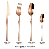 LuxeDining Bestickset - Rostfritt stål Diskmaskinssäkert bestickset 5 set Carvallo