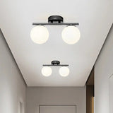 Nordic LED taklampa i glas - elegant vit boll för alla rum MILA Sverige