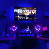 SpaceGlow Ljus - Dekorativ Neon Party LED Vägglampa Carvallo