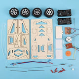 WoodiRace – Träleksaksbil med Fjärrkontroll för Barn | Monteringsbar 4-hjulsdriven DIY Teknikleksak-Remote Control Cars & Trucks-BB-Hemnix