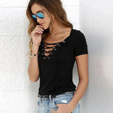 Dam T-shirt Trendig Mjuk Bomull Hemnix