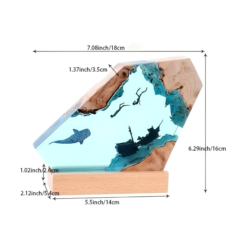 OceanGlow - Förvandla Ditt Rum Med Havets Lugna Ljusdjup Carvallo