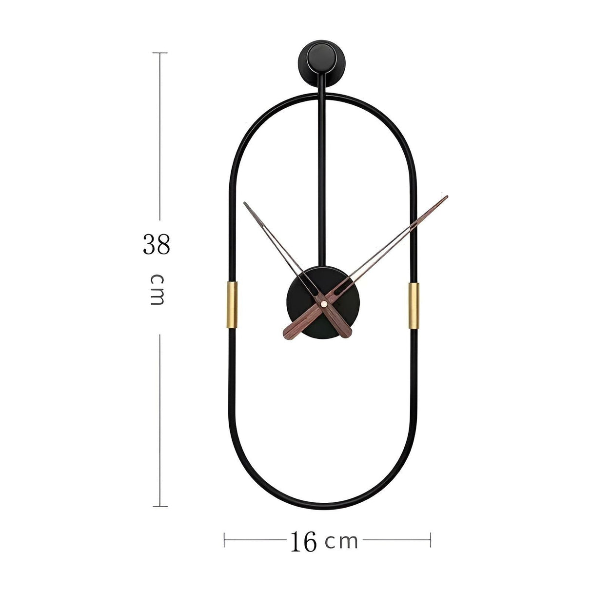 IronArt Klocka - Minimalistisk Konstväggklocka i Metall Carvallo