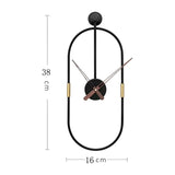 IronArt Klocka - Minimalistisk Konstväggklocka i Metall Carvallo