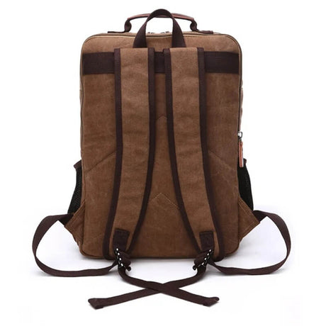 NomadiqPack – Vintage Canvas Ryggsäck för Resor | Stil, Funktion och Flexibilitet i Ett-Backpack-BB-Hemnix