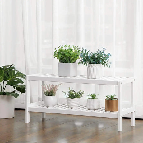 BambooHaven Rack – 2-stegs bambuställ för skor Carvallo