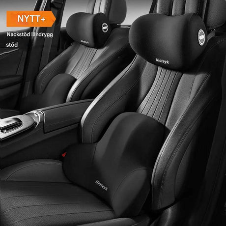 Travilo – Ergonomisk Nack- och Ryggkudde för Bilresor | Anpassningsbar Komfort i Varje Sits-Back & Lumbar Support Cushions-BB-Hemnix