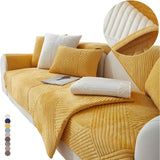 SofaGuard Deluxe – Modern Rutschfri Sammetsoffenduk för Vardagsrummet Carvallo