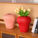 BerryHaven Vase - Keramisk jordgubbsblomvas Carvallo