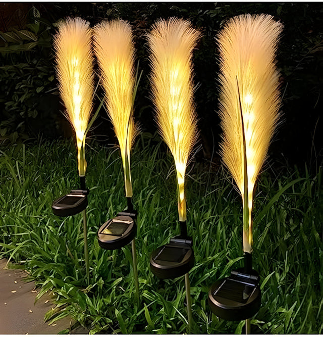 AuroraStalk Light – Solar fiber bulrush utomhuslampa Carvallo