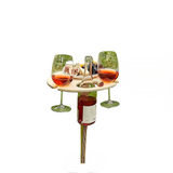 Hopfällbart bord för utomhus - Bärbart vinbord för trädgård och picknick Carvallo