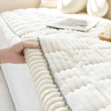 Kord Sofföverdrag – Tjockt, Rutsksäkert och Dekorativt | Perfekt Skydd för Soffa Carvallo