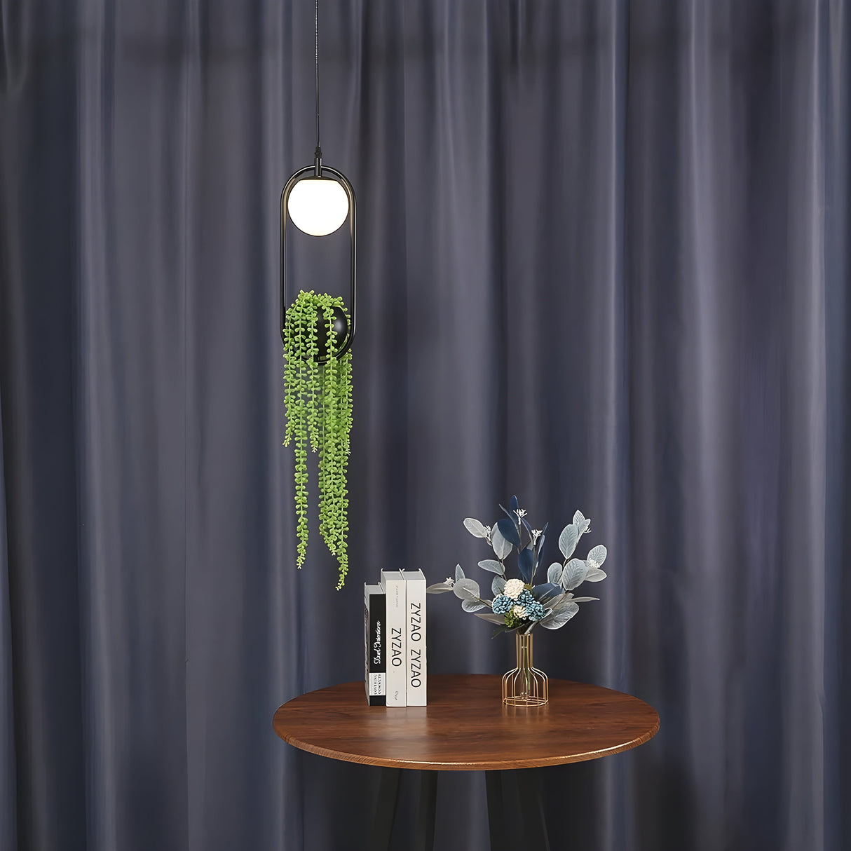 BotanicAura Light – Nordisk LED-hängande lampa med blomkruka Carvallo