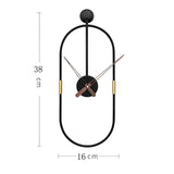 ArtTick Klocka - Minimalistisk Metallväggklocka Carvallo