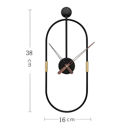 ArtTick Klocka - Minimalistisk Metallväggklocka Carvallo