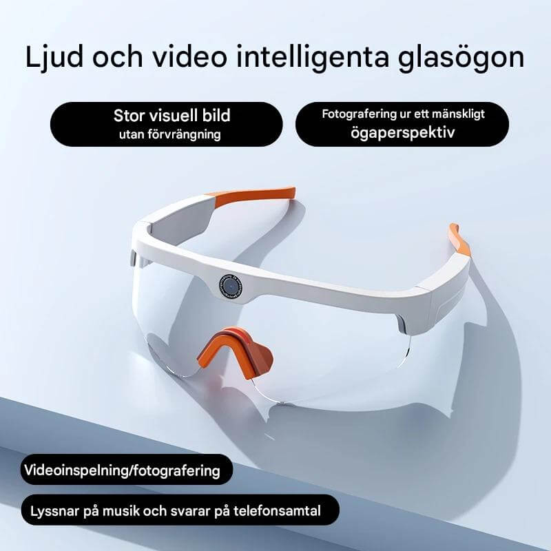 SmartSol – Solglasögon med Inbyggd Kamera och Trådlösa Hörlurar | Kompakta och Funktionella för Aktiva Äventyr-Action Video Cameras-BB-Hemnix
