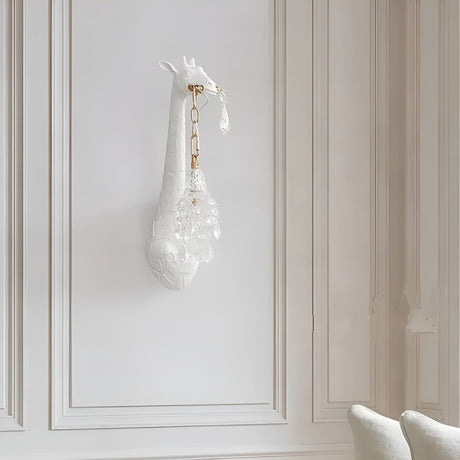 Carvallo - Giraffformat LED-vägglampa med mjukt, varmt ljus för unik inredning Carvallo