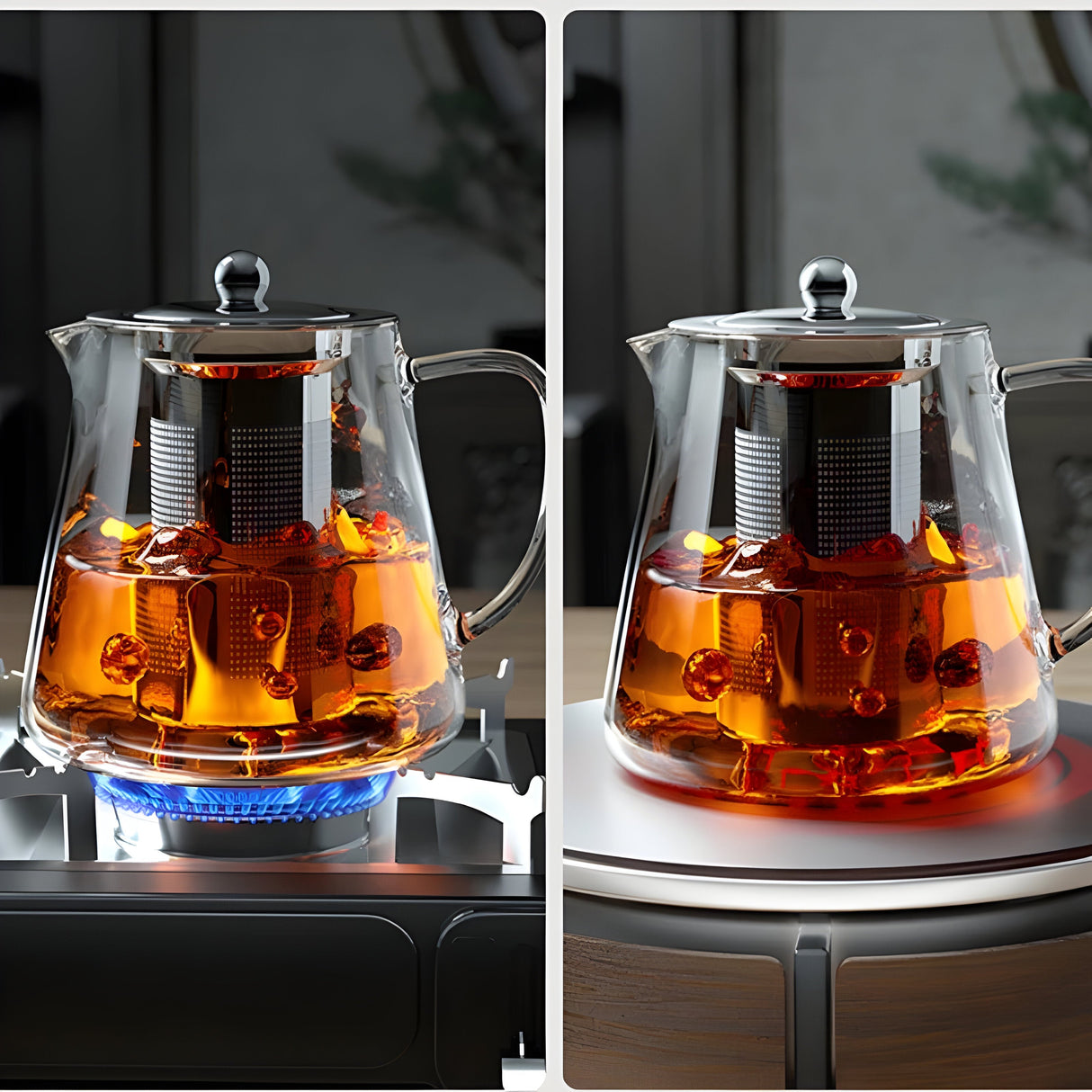 CrystalBrew Cup - Värmebeständigt glas med rostfritt stålnät Carvallo