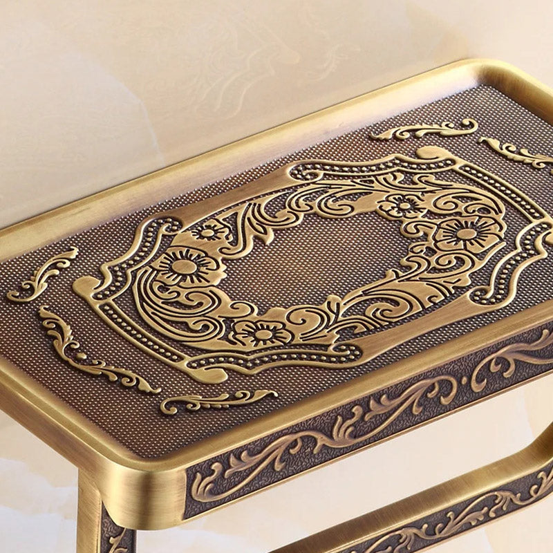 SleekStorage - Slank toalettpappershållare med hylla och sidokrok Carvallo